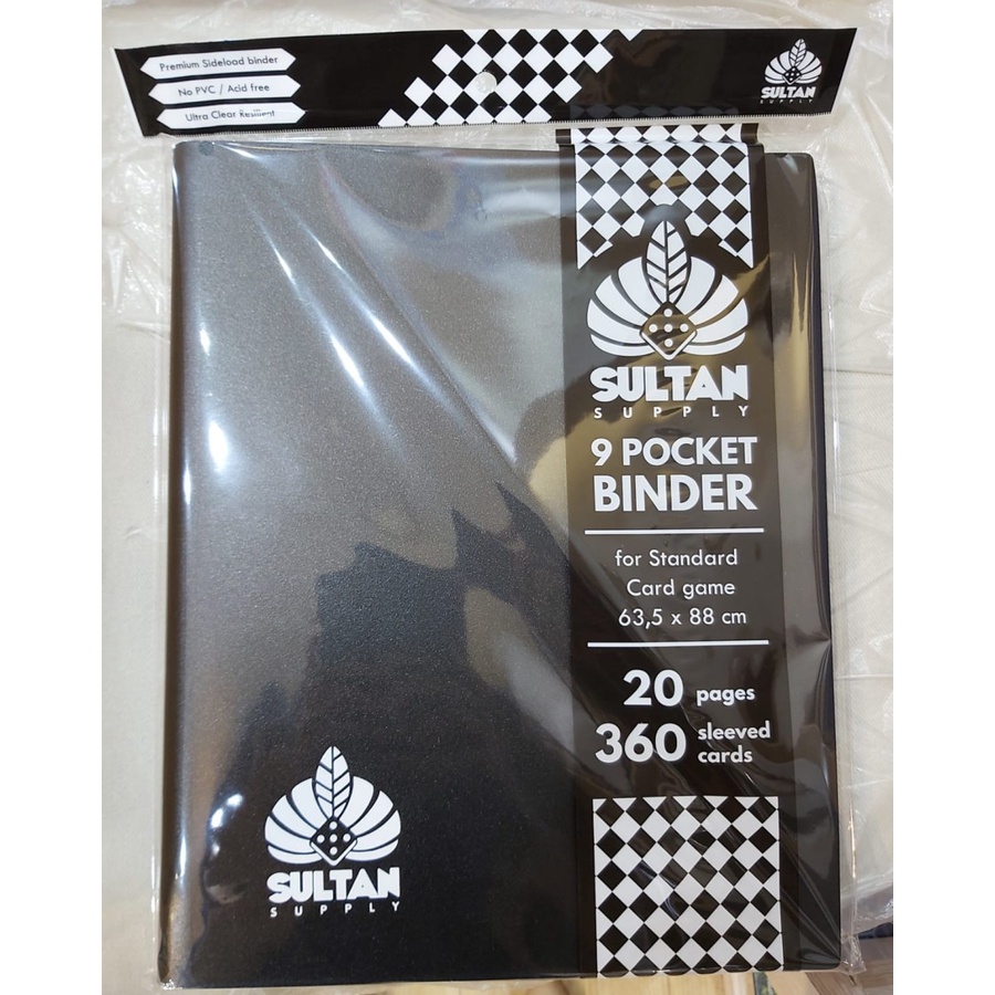 Sultan Supply Card Album 9 Pocket Binder Black