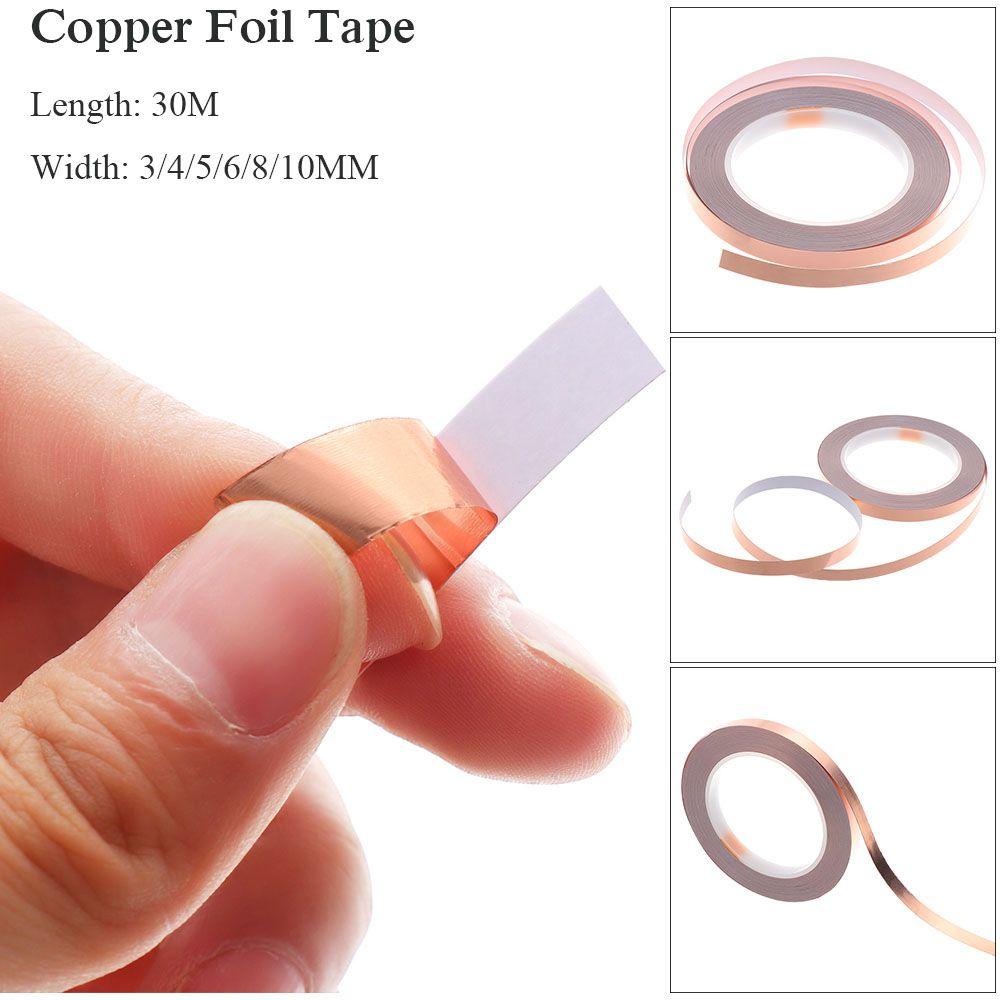 CHOOKYY 1pc Copper Foil Tape Perekat Strip Perlindungan Lem EMI Baru