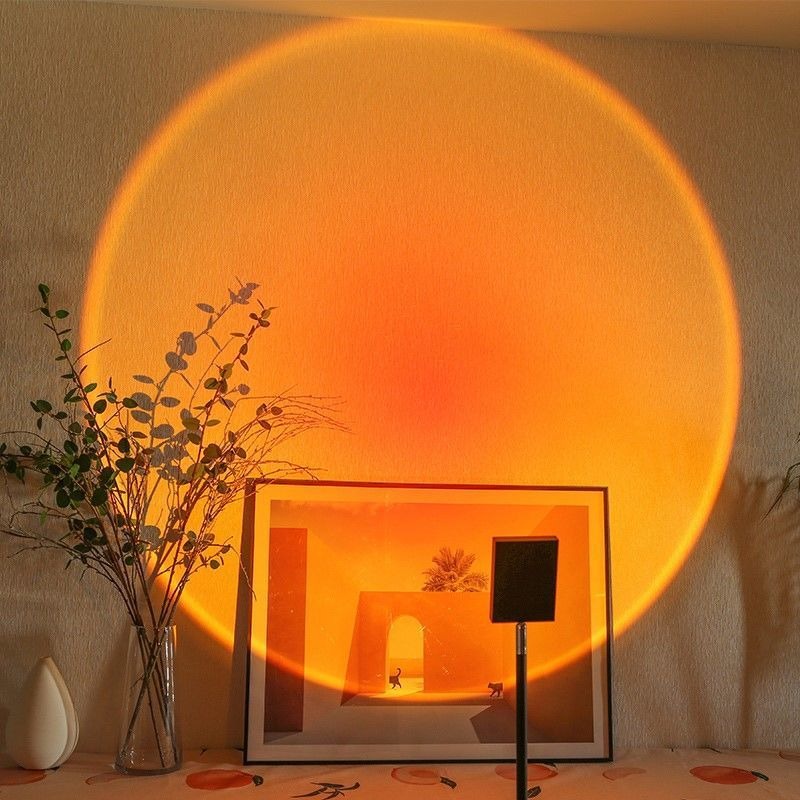 FYGALERYSURABAYA HL0248 Lampu Sunset Led Lampu Fill Proyektor Motif Matahari