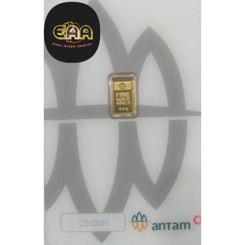Emas Antam 0.5 gram / 0,5 gram tahun 2020 RM Terbaru