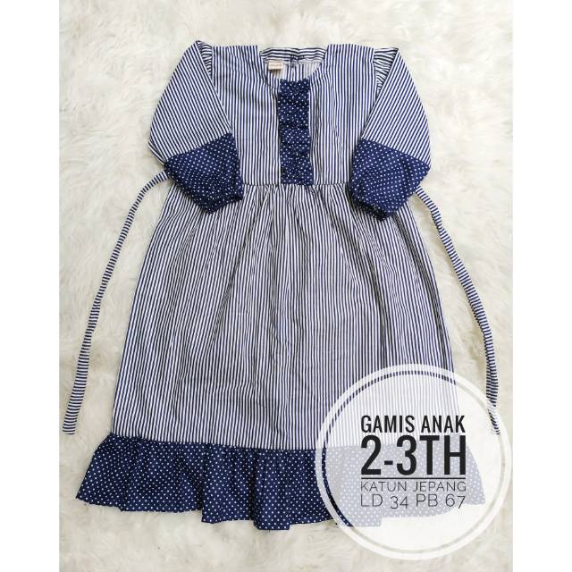 Gamis anak katun Jepang pesanan bunda Wiwik