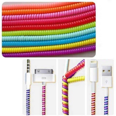 PELINDUNG KABEL CHARGER SPIRAL PROTECTOR DATA CABLE 2 WARNA Pelindung Kabel Charger Universal Pelilit Kabel Hp