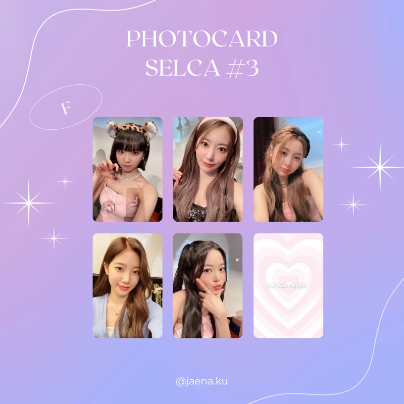 [LE SSERAFIM] PHOTOCARD SELCA #3 LE SSERAFIM ‼️BACA DESKRIPSI‼️