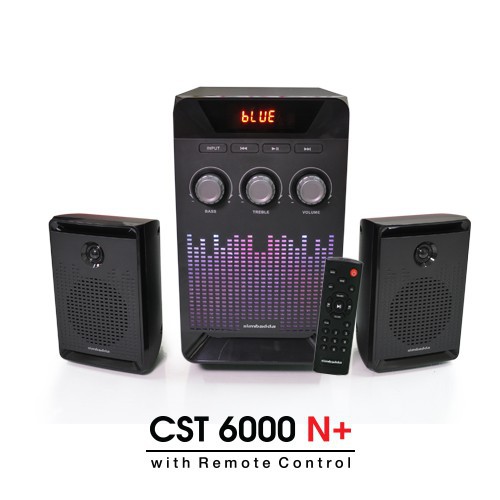 Speaker Bluetooth Simbadda CST 6000N+ Subwoofer Bass Power LED Display RGB Light