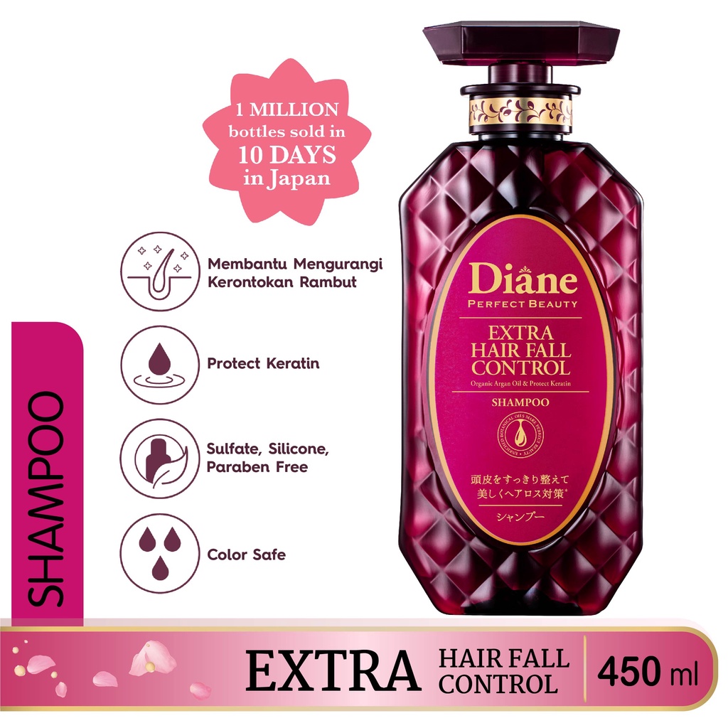 ★ BB ★ Moist Diane Extra Hair Fall Control Shampoo 450ml | Moist Diane Extra Hair Fall Control Treatment Conditioner 450ml