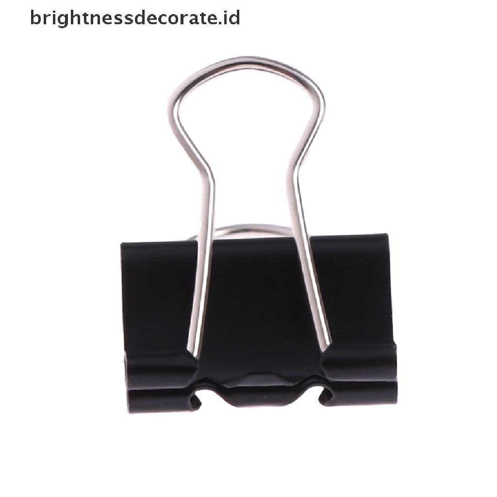 [birth] 10 pcs Black Metal Binder Clips Notes Letter Paper Clip Binding Securing clip [ID]