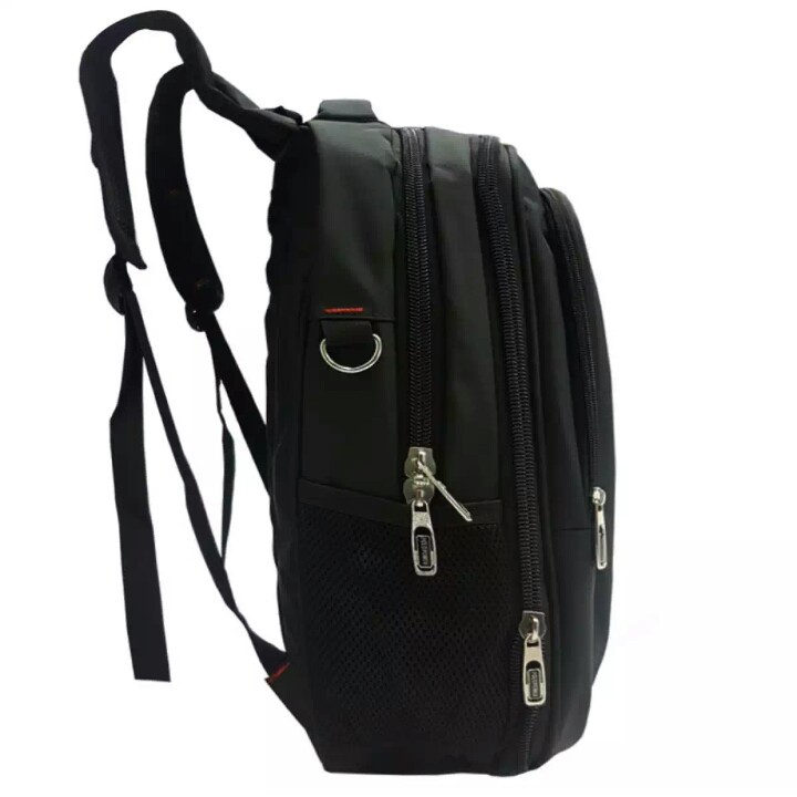 polo power tas ransel laptop pria dan wanita tas punggung import tas usb original - black