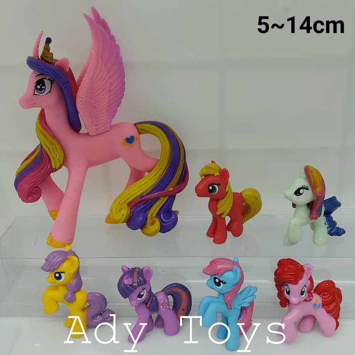 pcs Set Princess Cadance Pink My Little Pony Horse Mainan Kuda Pony