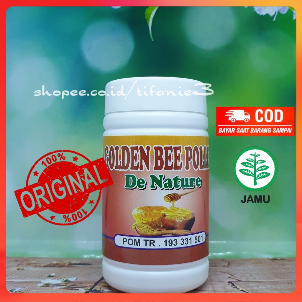 GOLDEN BEE POLLEN DE NATURE HERBAL STAMINA TETAP KUAT KAPSUL MADU PROPOLIS ROYAL JELLY DENATURE