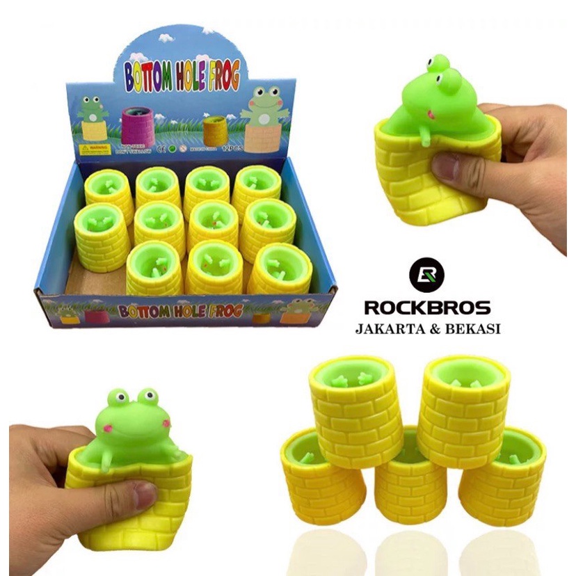 Squishy Frog Katak Kodok Squeeze Stress Relieve Mainan Anak Tupai Tikus New Fidget Toys Toy Ball Bola Pop It