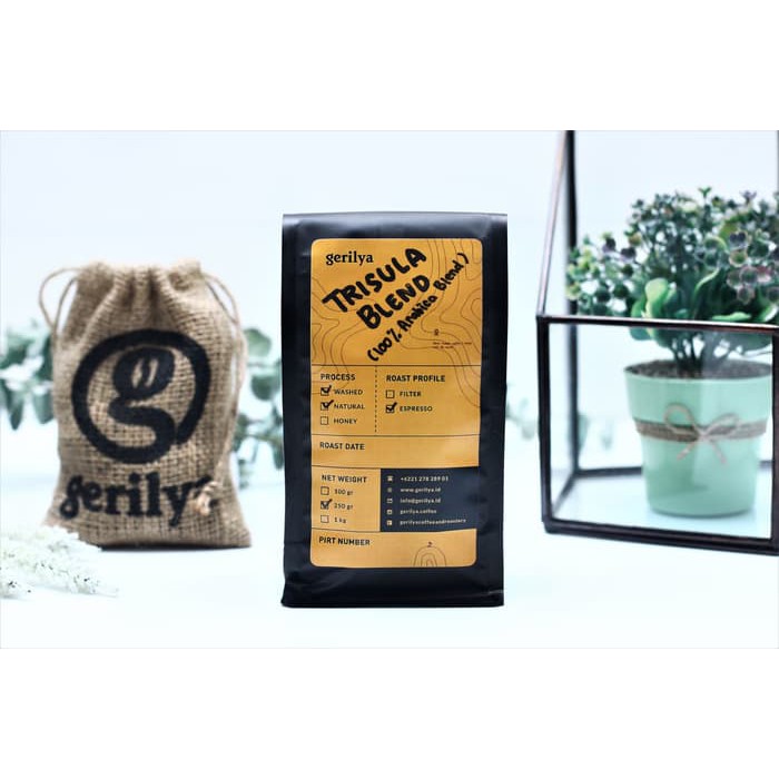 

Trisula Espresso Blend 100% Arabica 250 gram - kkp836