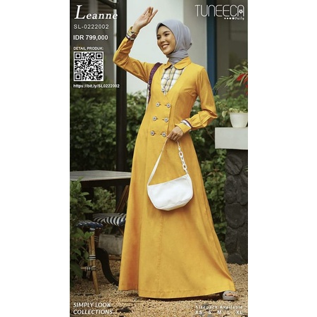 Simply Look SL-0222002 Tartan Parade Gamis Long Dress By Tuneeca Diskon Sale Promo