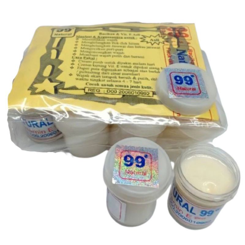 CREAM NATURAL 99 HOLO SILVER/CREAM NATURAL99 ORIGINAL PERLUSIN 12 PCS
