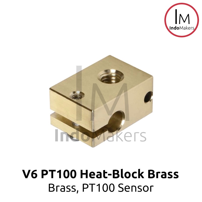 V5/V6 3D Printer Brass Heat-block Heating Block