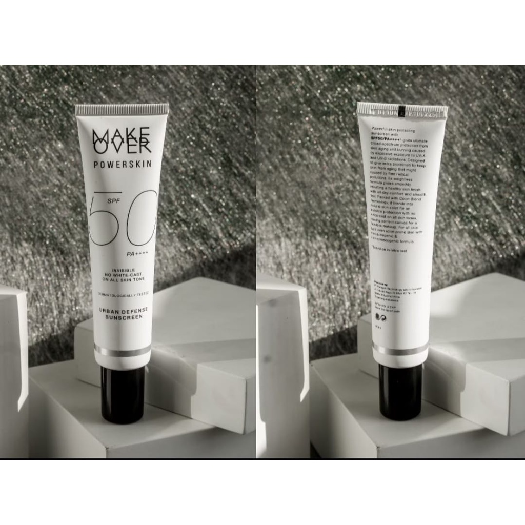 `ღ´ PHINKL `ღ´ Make Over New Powerskin Urban Defense Sunscreen SPF 50 sunblock tanpa white cast