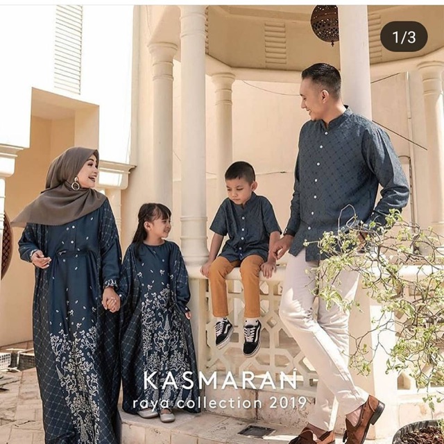 Ria Miranda Kasmaran Raya Collection - Couple Dulati Kaftan n Ongkor Koko