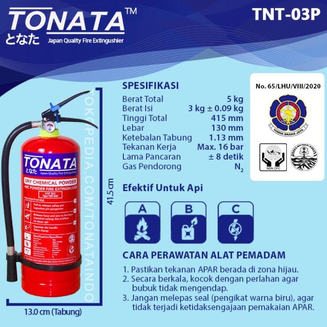Apar Abc Powder 3 Kg Tonata / Set Komplit