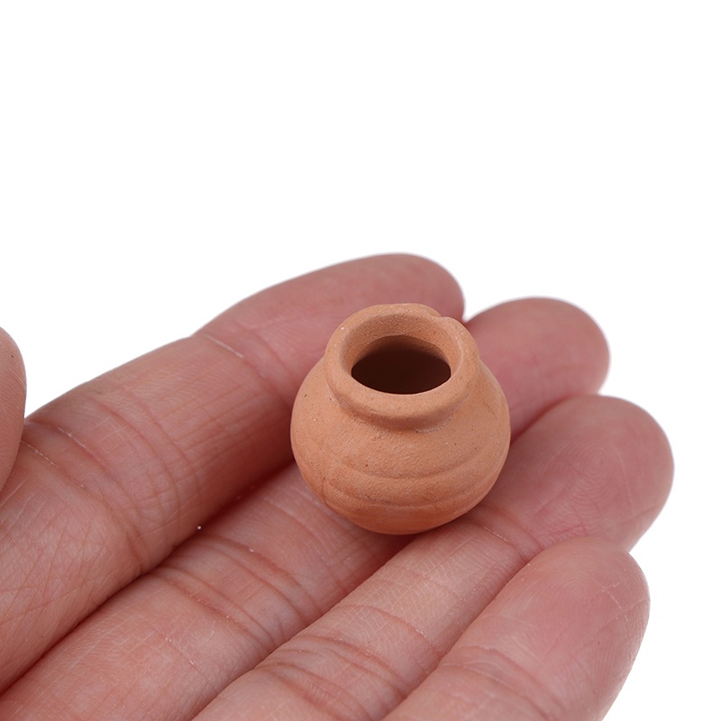 Small Mini Terracotta Flowers Pot Clay Ceramic  Round Pottery Succulent Plant Pots / Home Garden Balcony Mini garden Accessories Pocket Thumb Fleshy Leaf Cutting Flower Pots /For Office Home Desktop Decor