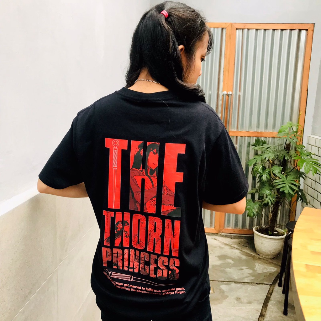 T-shirt Yor Forger The Thorn Princess SPY X Family Anime Manga Premium Unisex Kaos Wibu