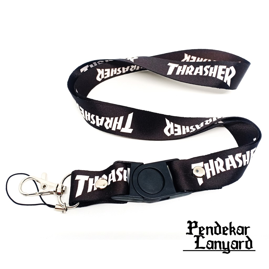 LANYARD THRASHER TALI ID CARD GANTUNGAN HP PODS NAME TAG