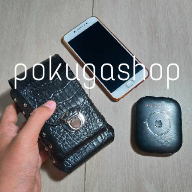 Dompet  hp kulit pria premium emboss croco / sarung hp kulit asli garut motif croco /phone case