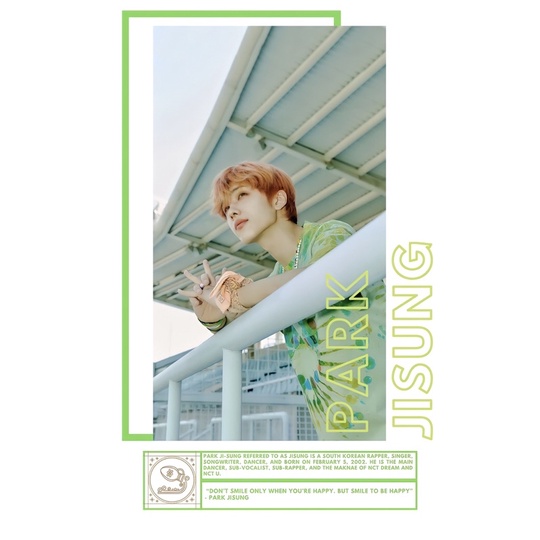 Baju Variasi Tulisan dan Bergambar Bio NCT Park Jisung / Makne NCT Dream