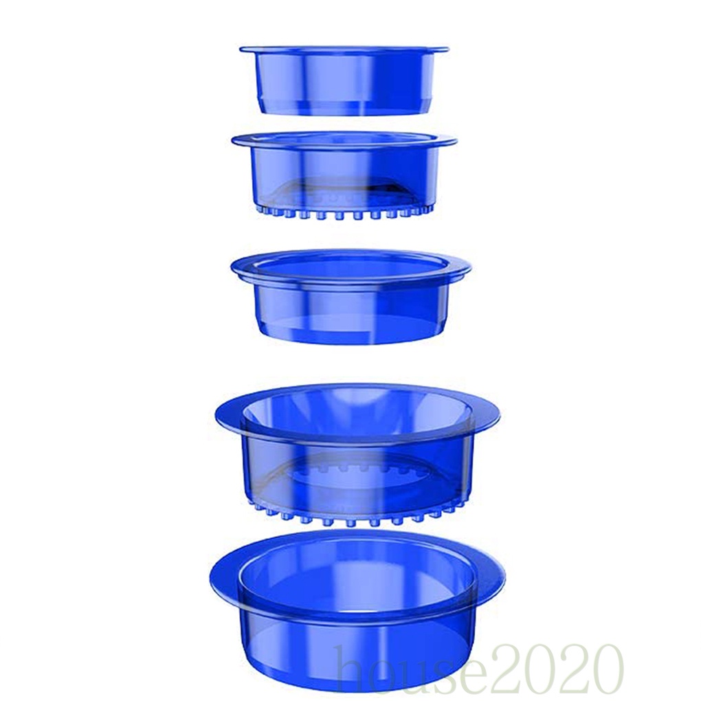 [HOUSE2020]5pcs/set Sandwich Sealers DIY Round Bread Maker Molds Plastic Lunchbox Kitchen Baking Moulds