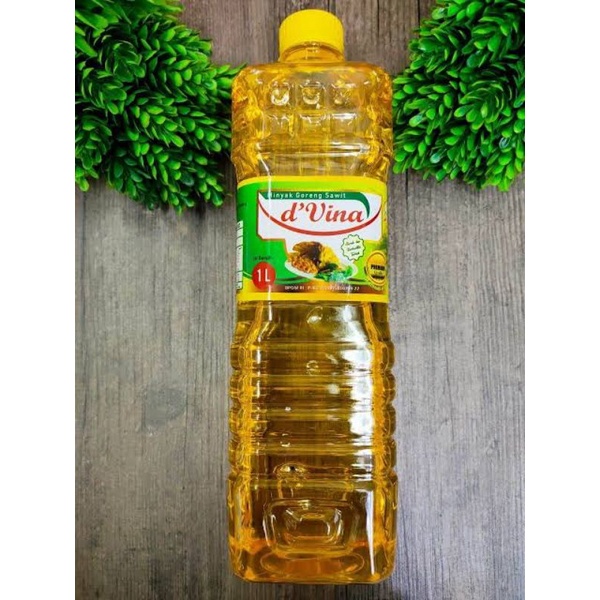 

minyak goreng D' Vina 1 liter kemasan botol