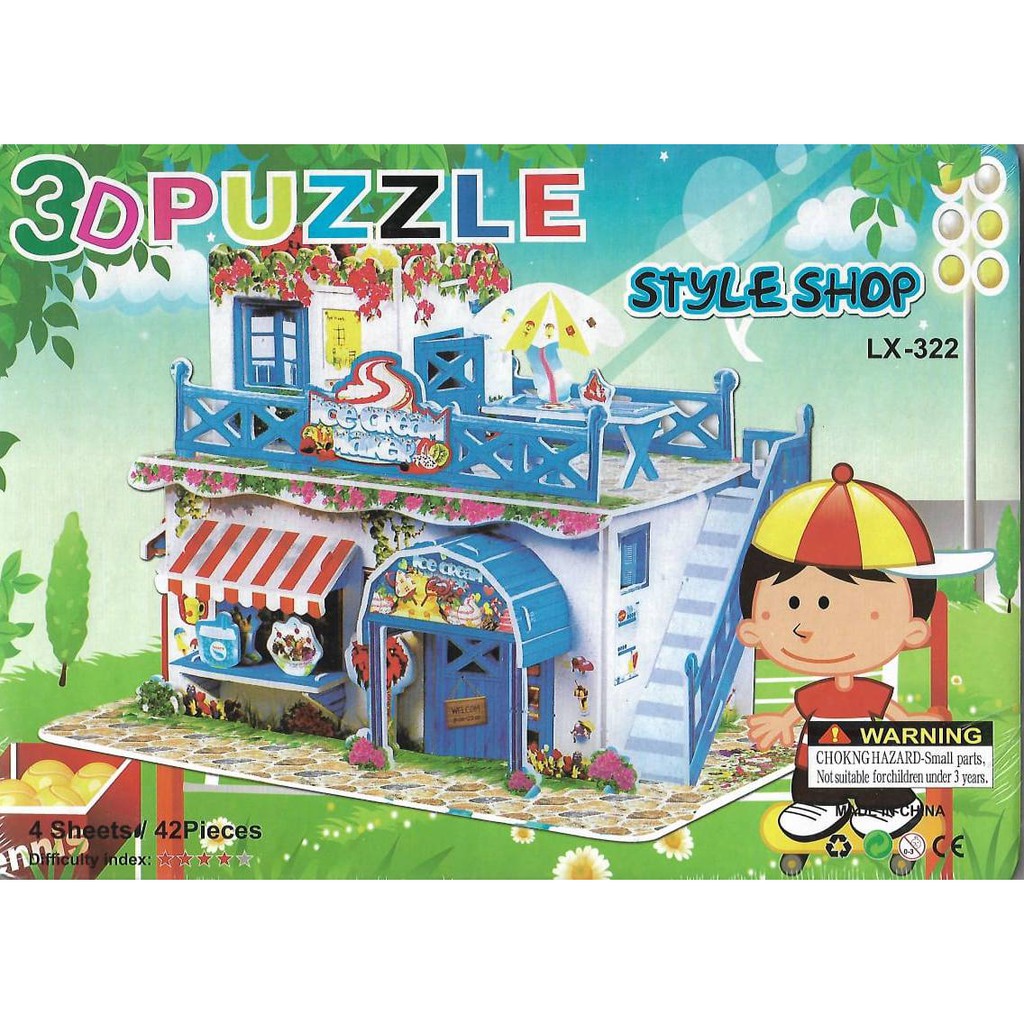 [ORGM] BEST SELLER !!!! Mainan Edukasi DIY Puzzle 3d Bahan Karton Busa Part 3