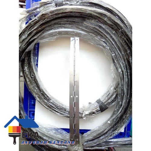 EKA ENGSEL PIANO / ENGSEL PANJANG METERAN /ENGSEL LEMARI PER 3 METER STAINLESS