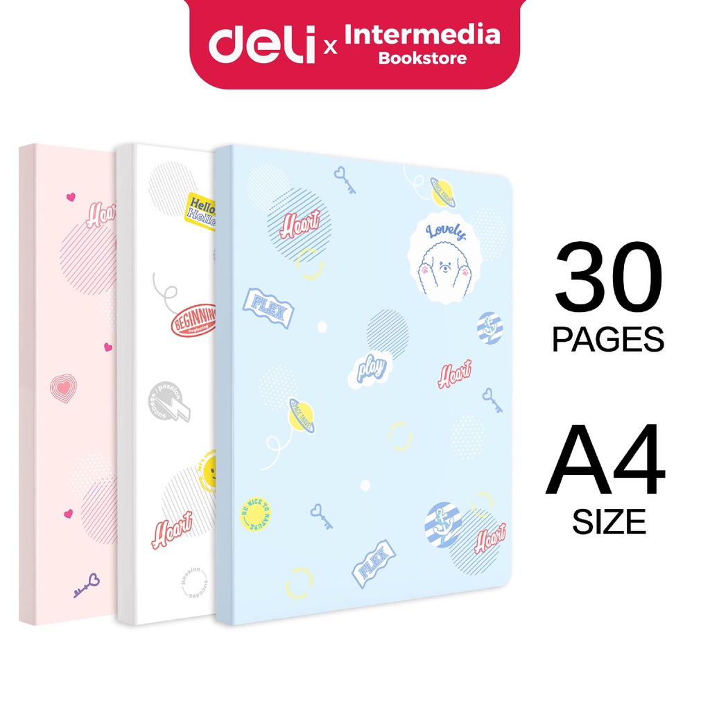 

Deli 72493 Display Book Fashion, Tas Dalam Transparan A4, 30 Halaman PP shell