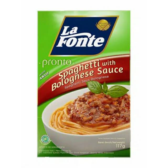 

La Fonte Spaghetti Bolognese Sauce - Mushroom Sauce - Chicken Sauce - 117 gr - Sembako Spageti Murah