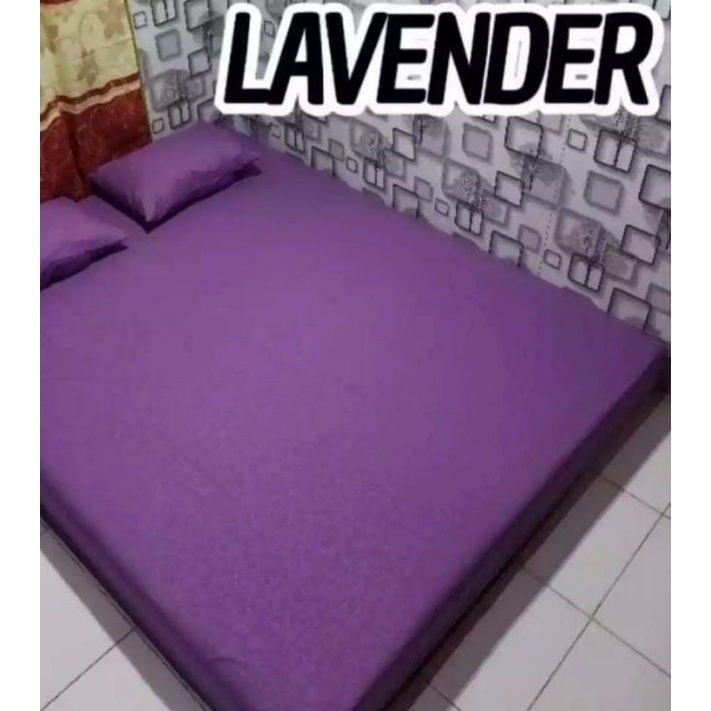 SPREI POLOS EMBOS PREMIUM WARNA LAVENDER / SPREI HOME MADE / SPREI POLOS / SPREI TEMPAT TIDUR / SPRE