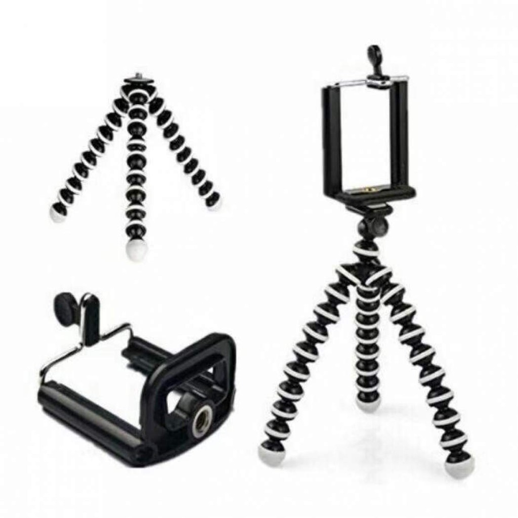 Tripod Mini Gorilla Flexible + Free Holder U for Smartphone