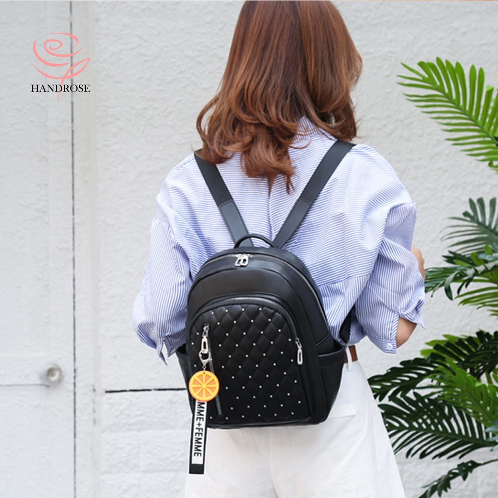 Handrose - Tas Wanita Terbaru / Tas Wanita Fashion / Tas Ransel Wanita / Tas Backpack Wanita / Tas Gendong Wanita / Tas Ransel Wanita Korea / Tas Punggung Wanita / Tas Ransel Terbaru