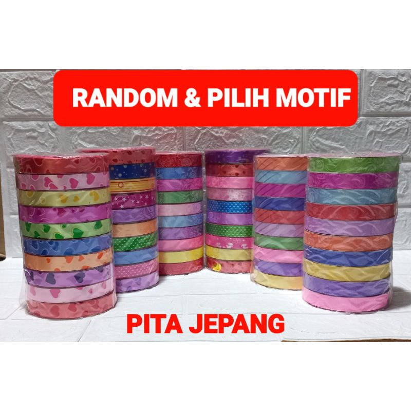 

Pita Jepang RANDOM & PILIH MOTIF / Pita Jepang Plastik PVC