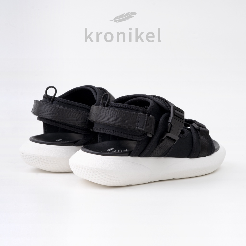 [PREMIUM LOKAL BRAND] KRONIKEL PROJECT // SANA 2-in-1 Sandals - Classic Black