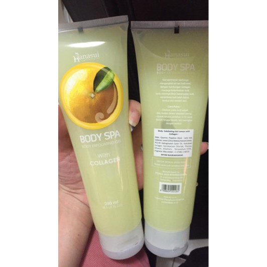 [ORI] Hanasui Body Spa Peeling Gel Peluntur Daki &amp; Mengangkat Sel Kulit Mati - Original 100%