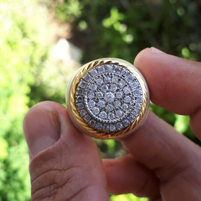 Cincin perak berlian