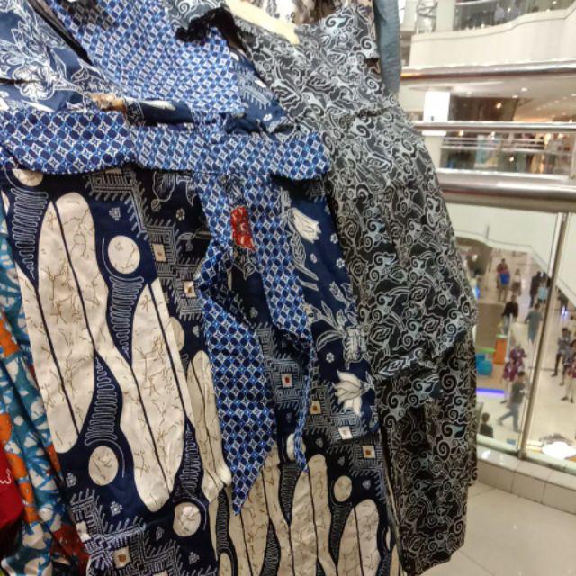 Baju Batik Wanita - Dress Batik Wanita 897 Ec Size Xl