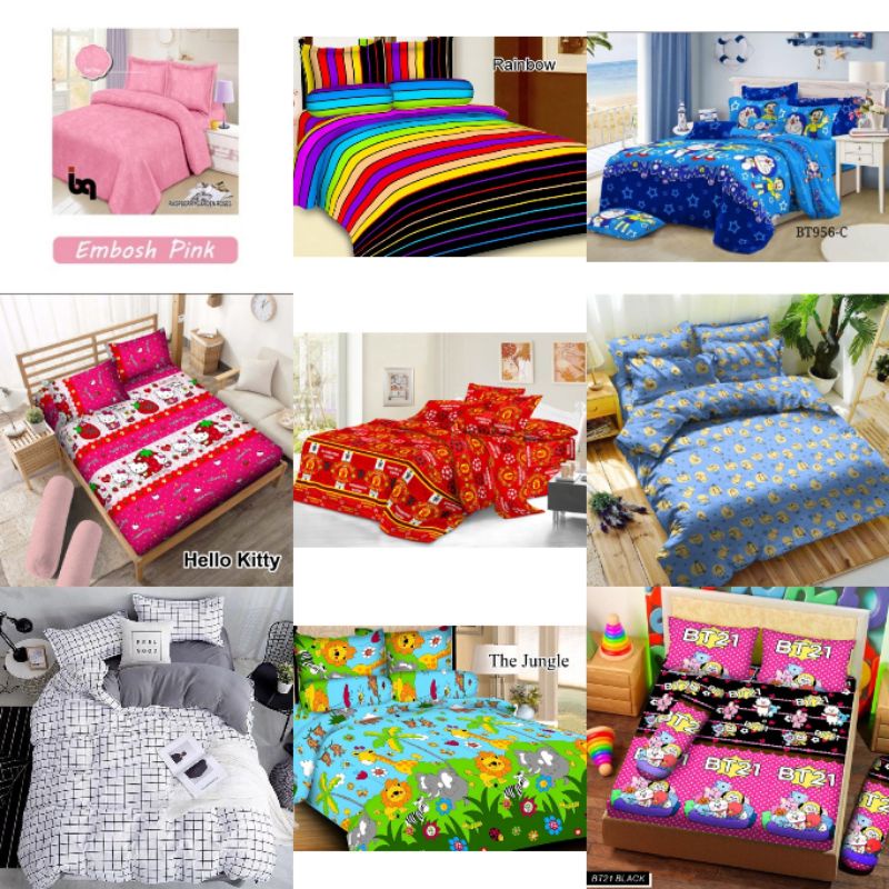 SPREI HOMEMADE KARAKTER 180x200 TIDAK LUNTUR