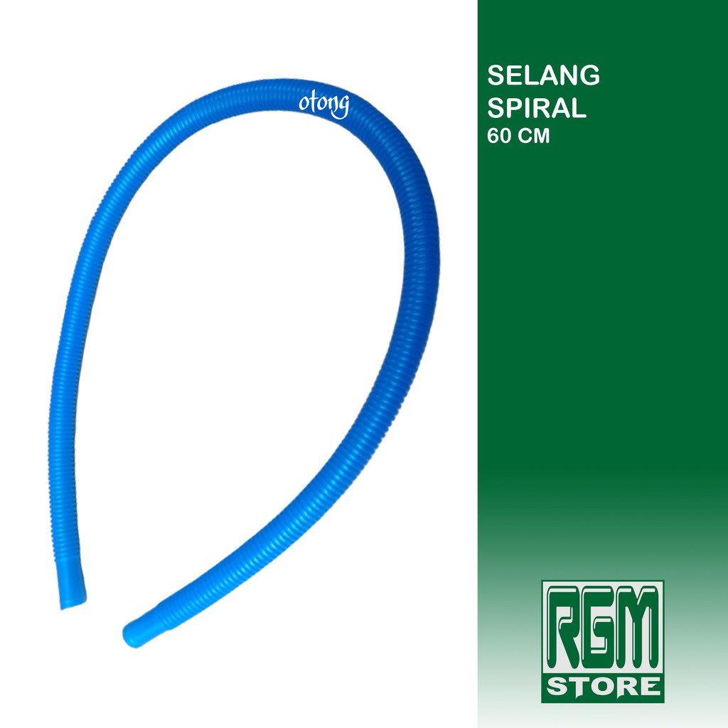 Selang Pompa spiral filter biru 60cm akuarium aquarium aquascape murah