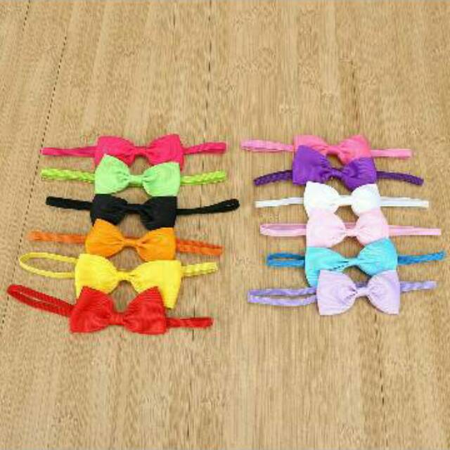 Bandana bando bayi anak pita clasik isi 12pcs