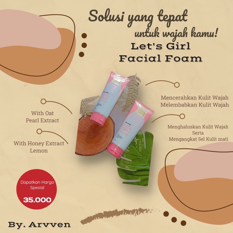 ARVVEN LETS GIRL FACIAL FOAM