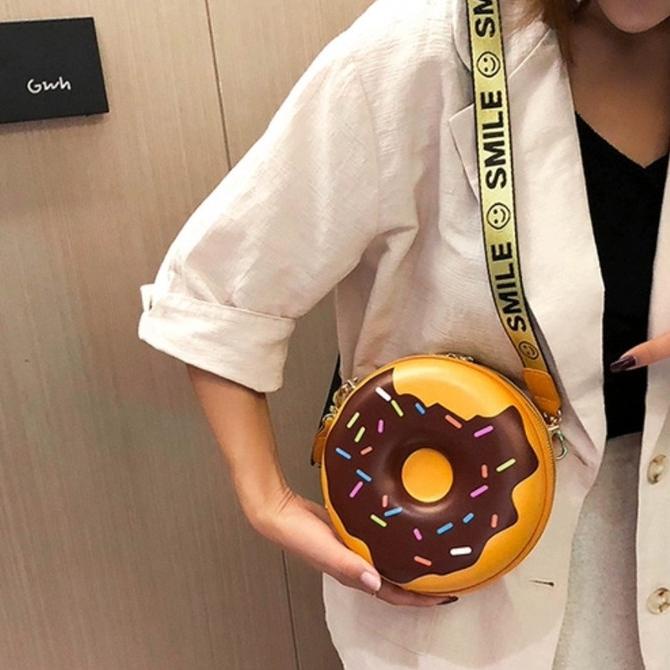 1668 Tas Lucu / Tas Donat / Tas Selempang Wanita / Tas Fashion