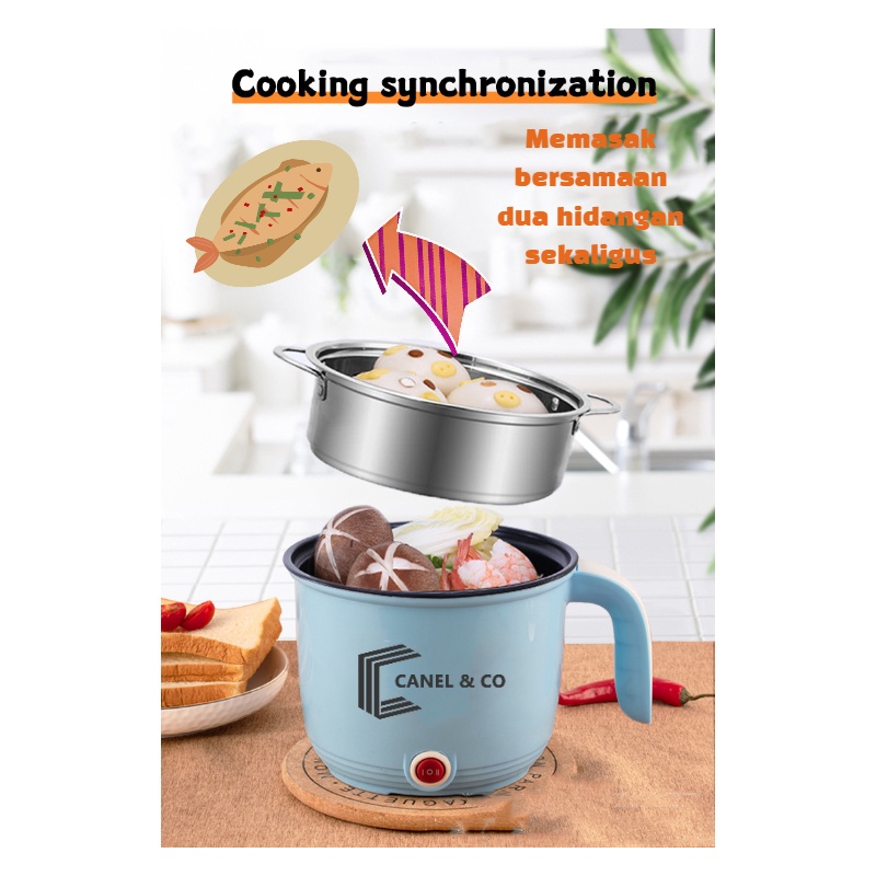 murah canel & co goreng panci listrik multifunctional electric frying pan panci listrik lapisan