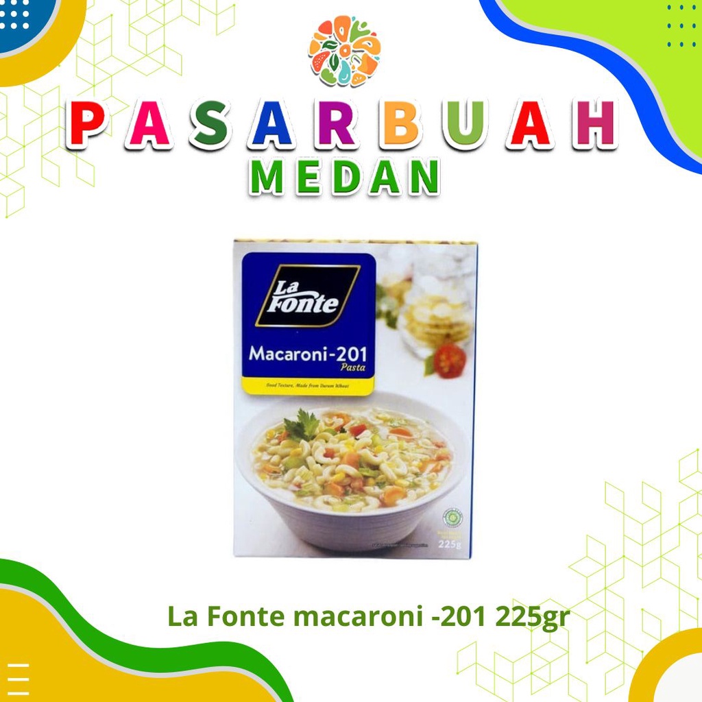 

Distributor La Fonte Macaroni-201 225 Gram - Pasar Buah Medan