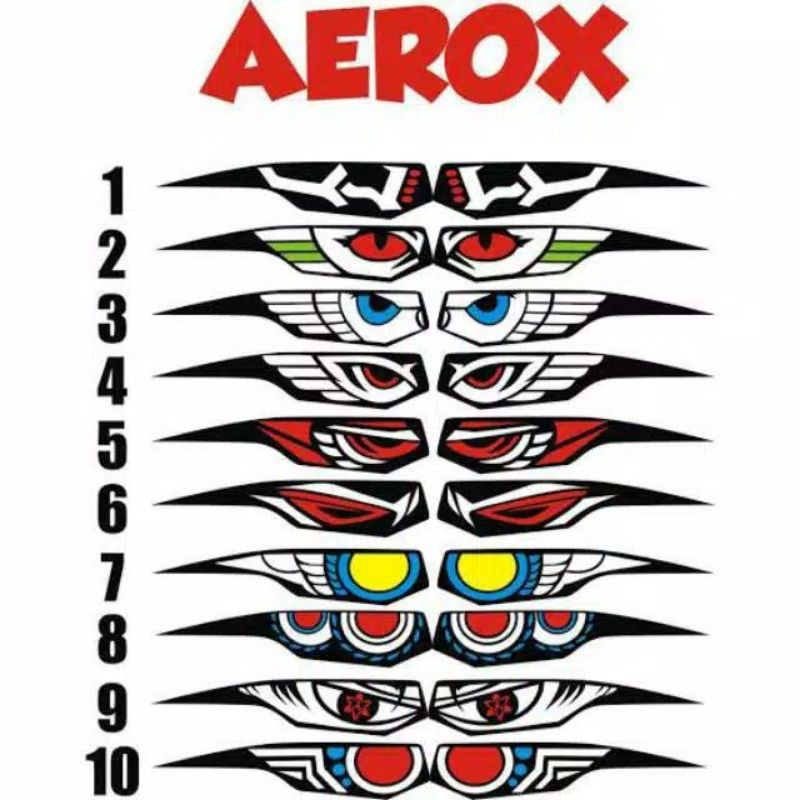 STIKER MATA AEROX PALING KEREN