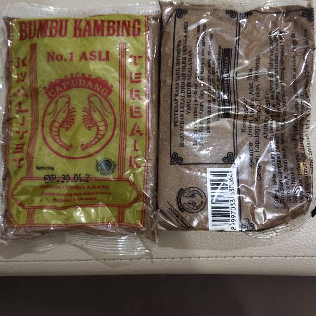 

Bumbu pemasak kambing cap udang