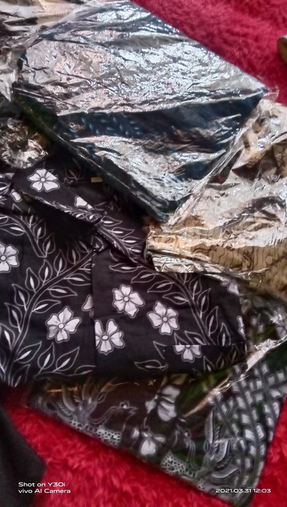 Batik Pria Lengan Panjang Batik Azmil Hrb026 Motif Keratonan Kode 003 Size M L Xl Xxl Reguler